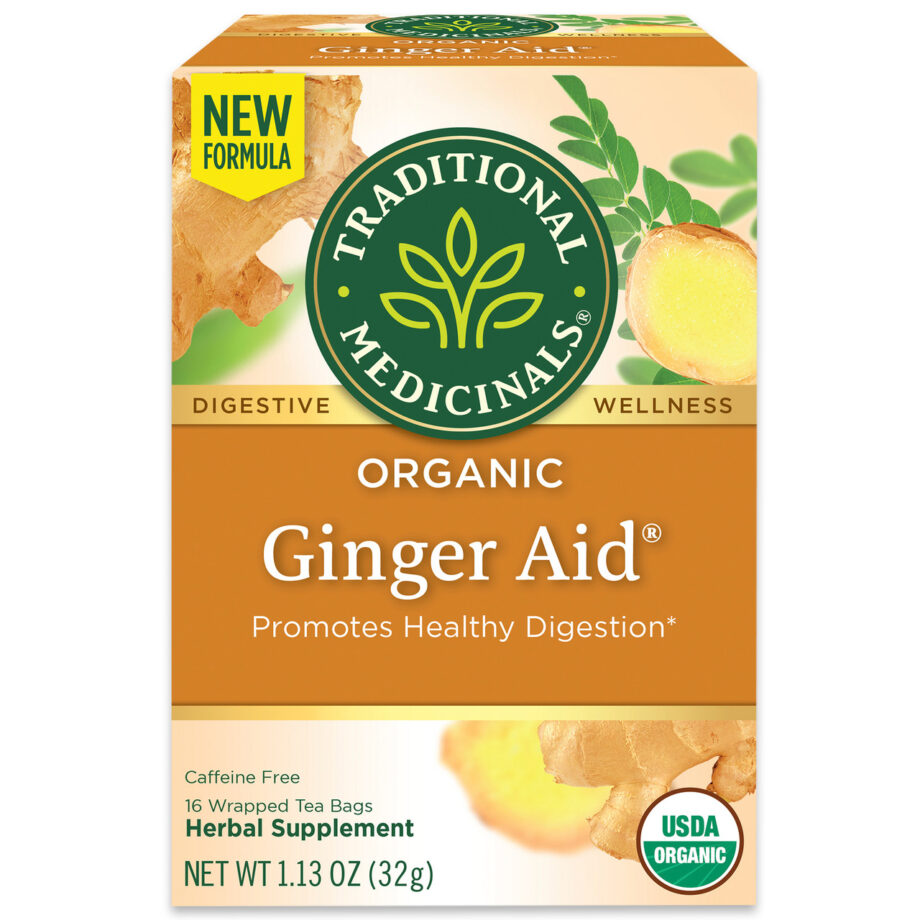 Traditional Medicinals Ginger Aid Herb Tea (6x16 Bag)