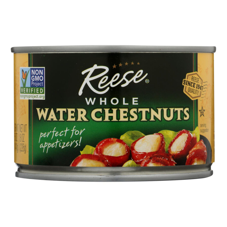 Reese Water Chestnuts - Whole - Case of 24 - 8 oz (24x8 OZ)