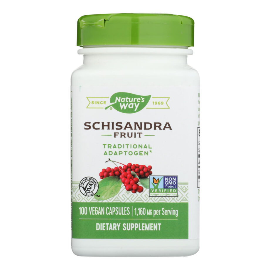 Nature's Way Schisandra Fruit Dietary Supplement  - 1 Each - 100 CAP (1x100 CAP)