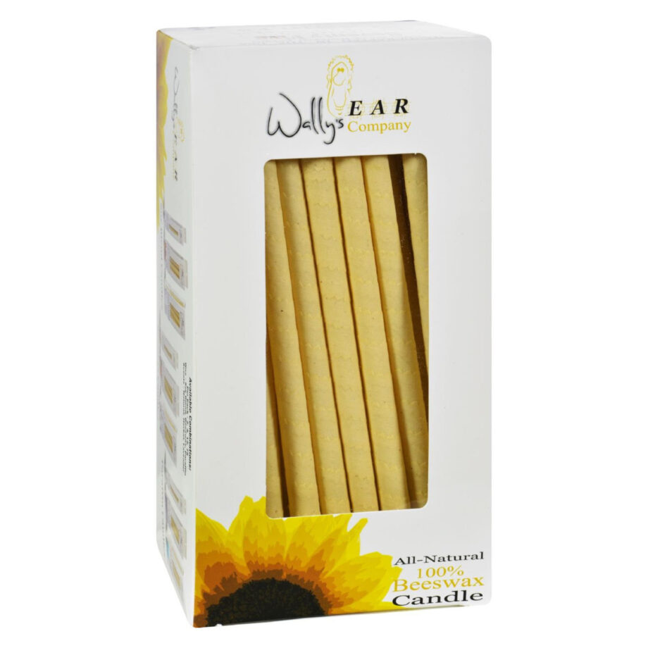 Wally's Natural Products 100% Beeswax Candles - Case of 75 (75x1 CT)