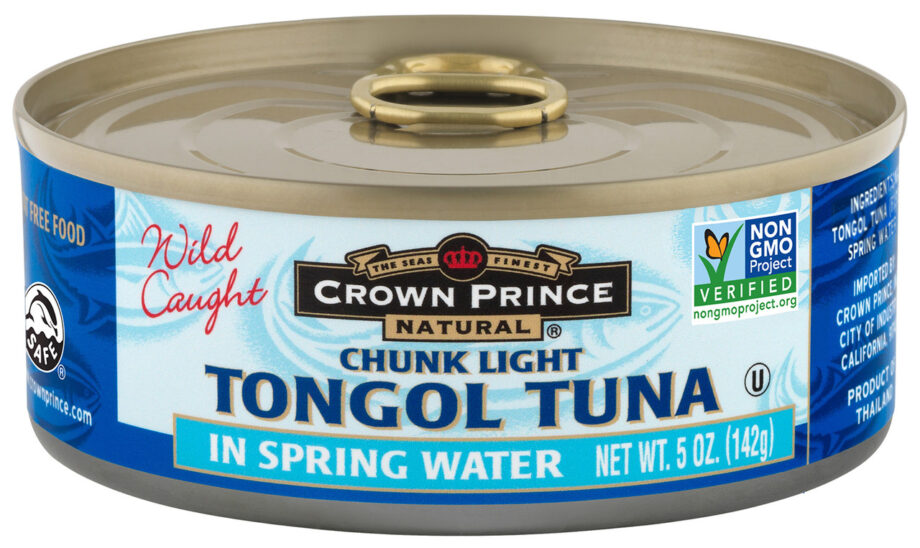 Crown Prince Natural Chunk Light Tongol Tuna In Spring Water (12x5Oz)