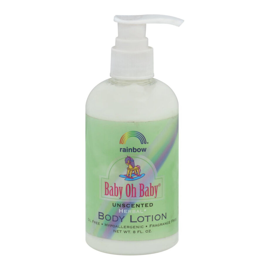 Rainbow Research Body Lotion - Organic Herbal - Baby - Unscented - 8 fl oz (1x8 FZ)