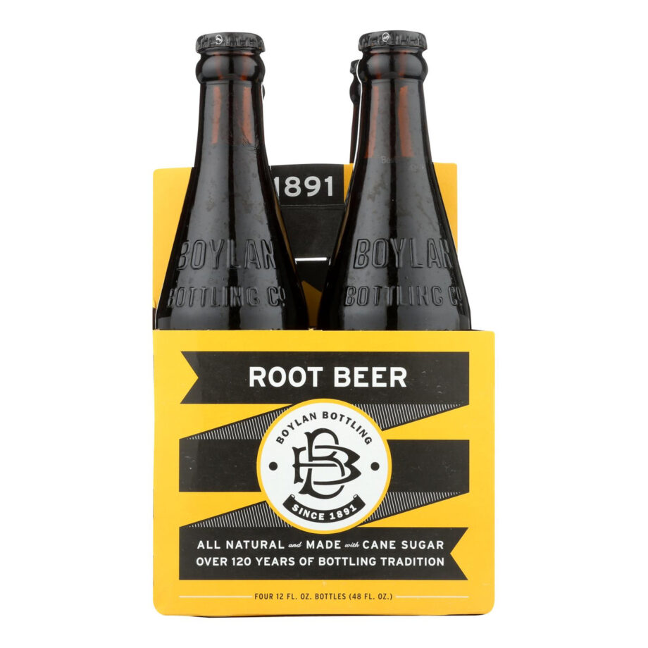 Boylan Bottling - Soda - Root Beer - Case of 6 - 4-12 fl oz. (6x4-12 FZ)