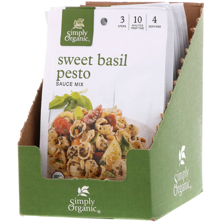 Simply Organic Sweet Basil Pesto (12x.53 Oz)